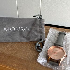 Monroé Classique Watch - Solérose (Charcoal Leather)
